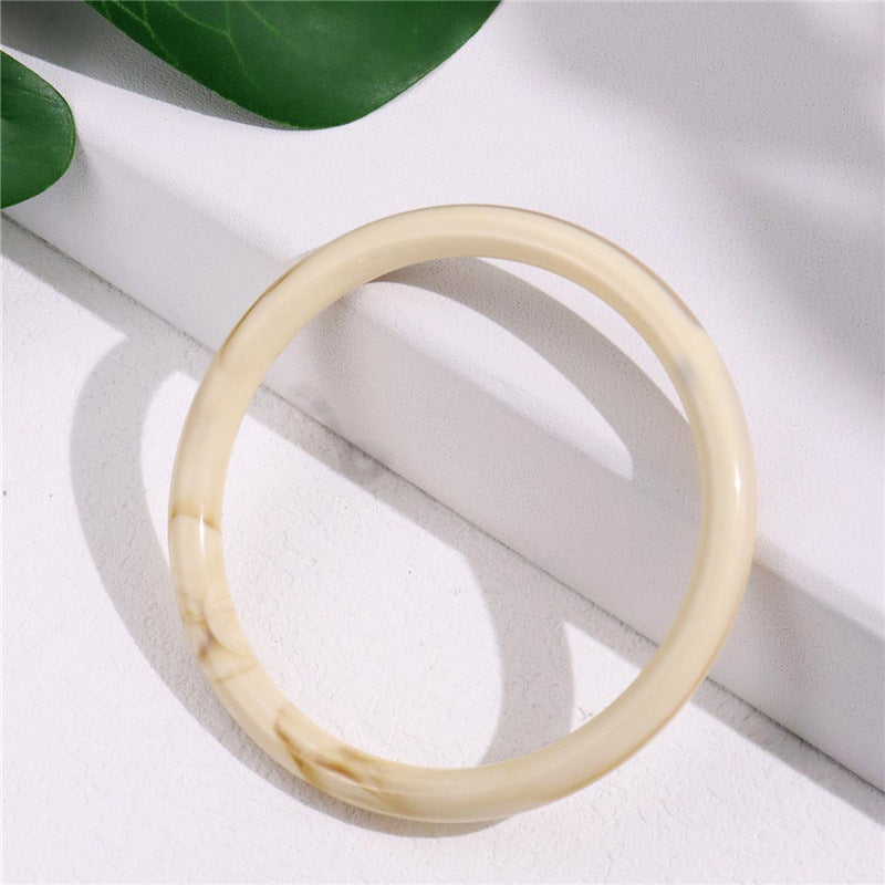 Wholesale Retro cold style acetate amber pattern acrylic bracelet